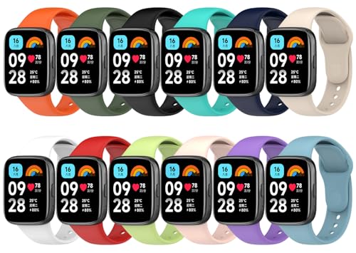 Correas de silicona para Xiaomi Redmi Watch 3 Active - pack 12 miniatura 1