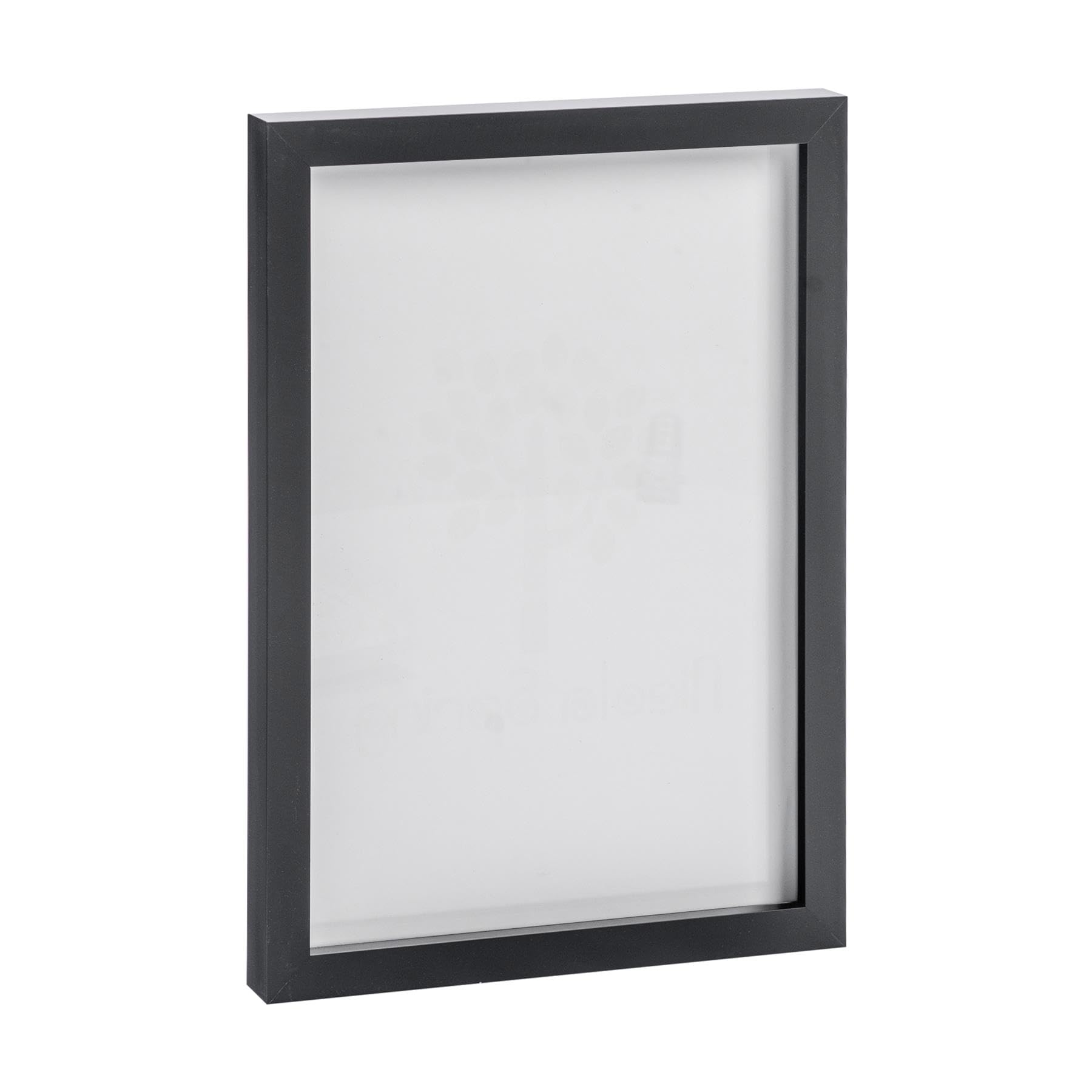 Nicola Spring Black A4 Photo Frame - Fits Photo Size 8 X 12 (20 X 30Cm) - Wall Mounted Portrait Picture Photo Frame With Stand Freestanding Photo Certificate Display Poster