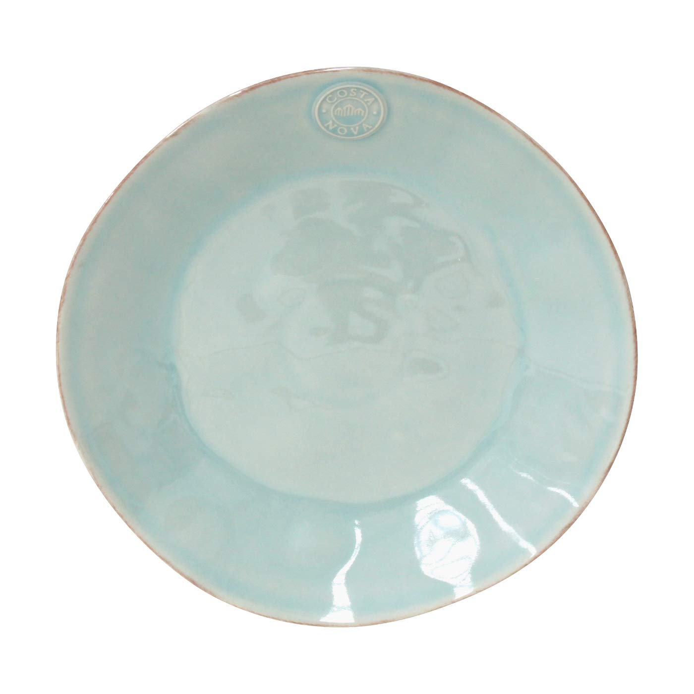 Costa Nova, Nova collection, Vaisselle en grès, Assiette à dîner, turquoise, 27 cm, 6 pièces
