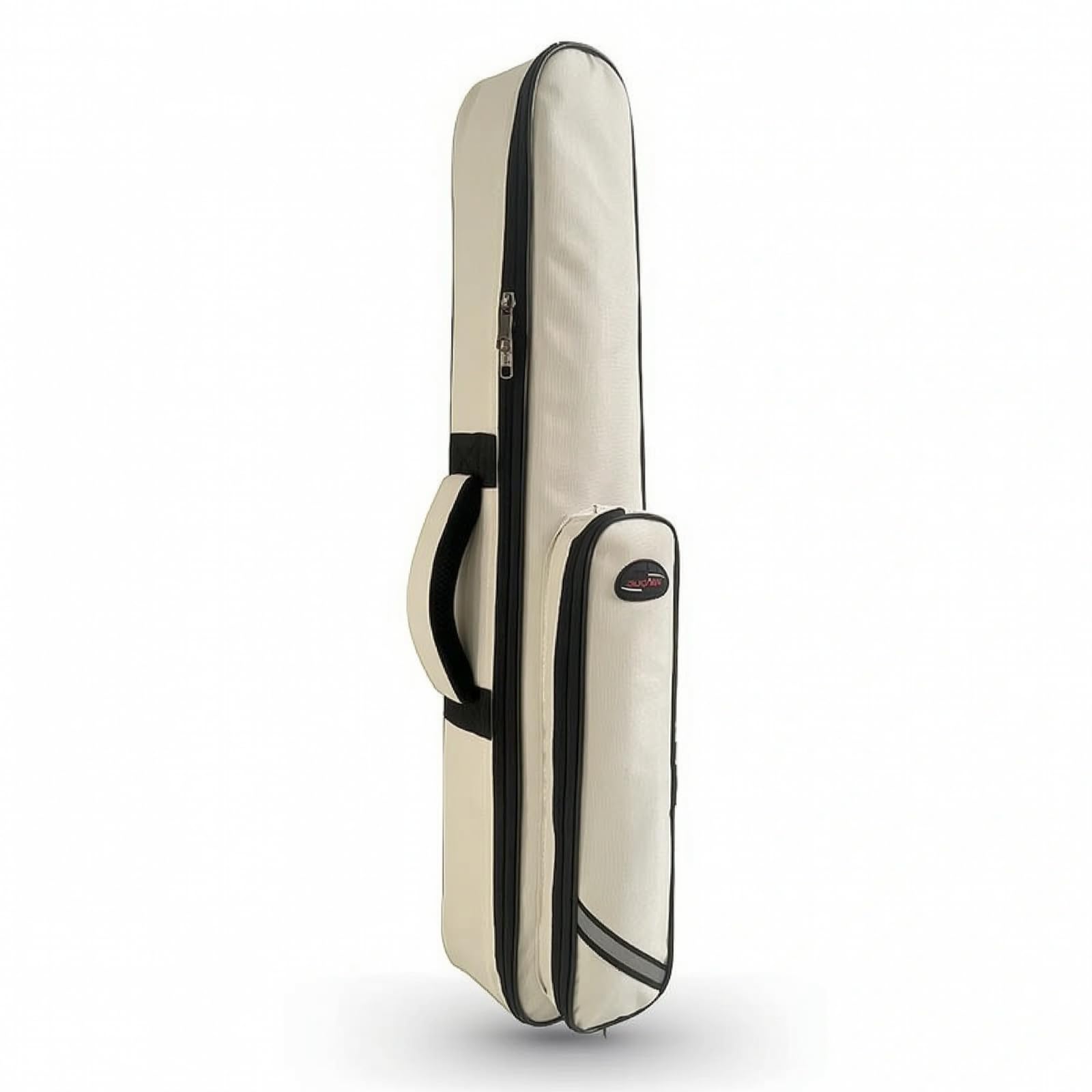 Custodia con Tasca Esterna Imbottita Borsa con Maniglia Compatta per Musicisti, Studenti di Musica, Array, Bianco Sporco