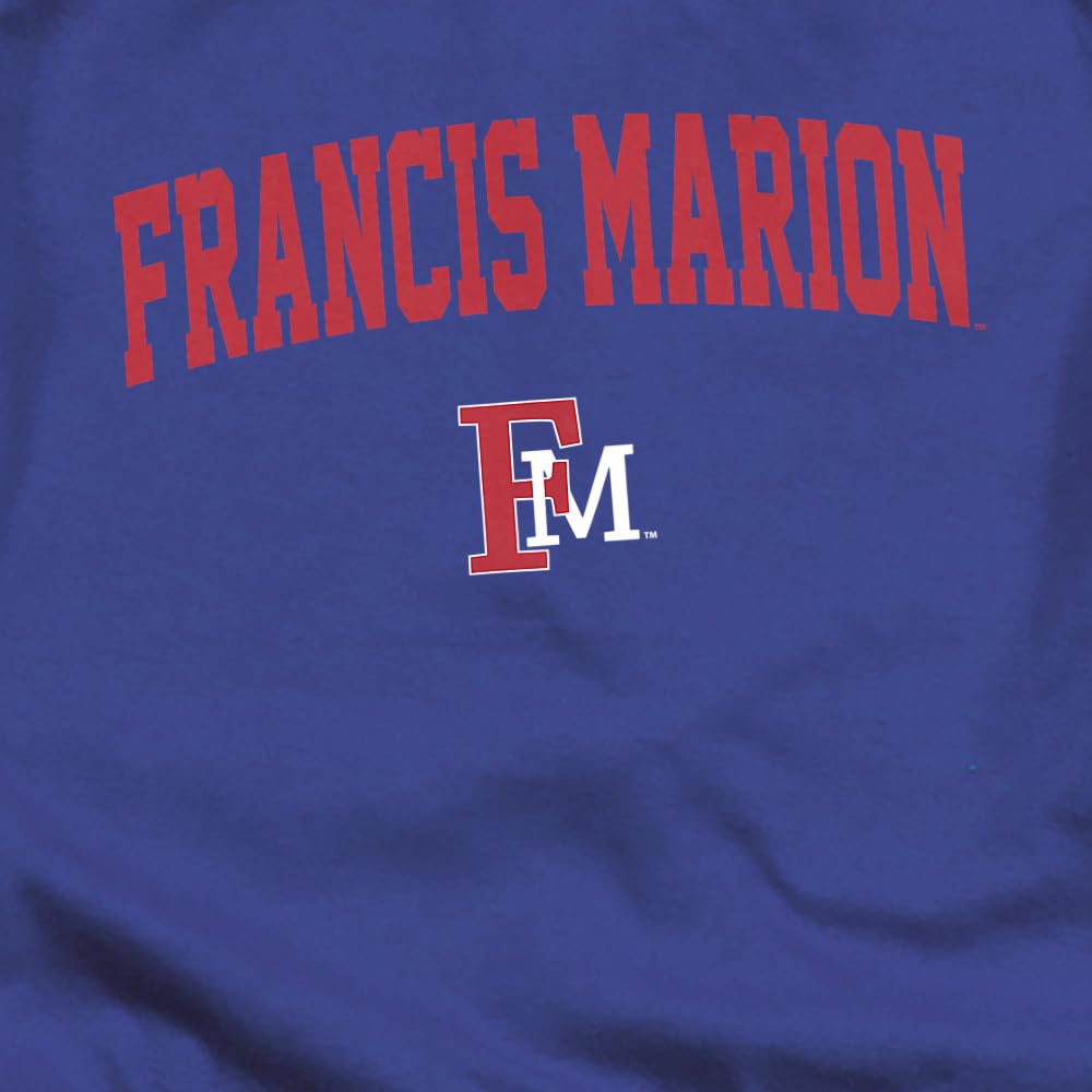 LOGOVISION Francis Marion University One Color Arched Unisex Infant Snap Suit for Baby, Royal, Small