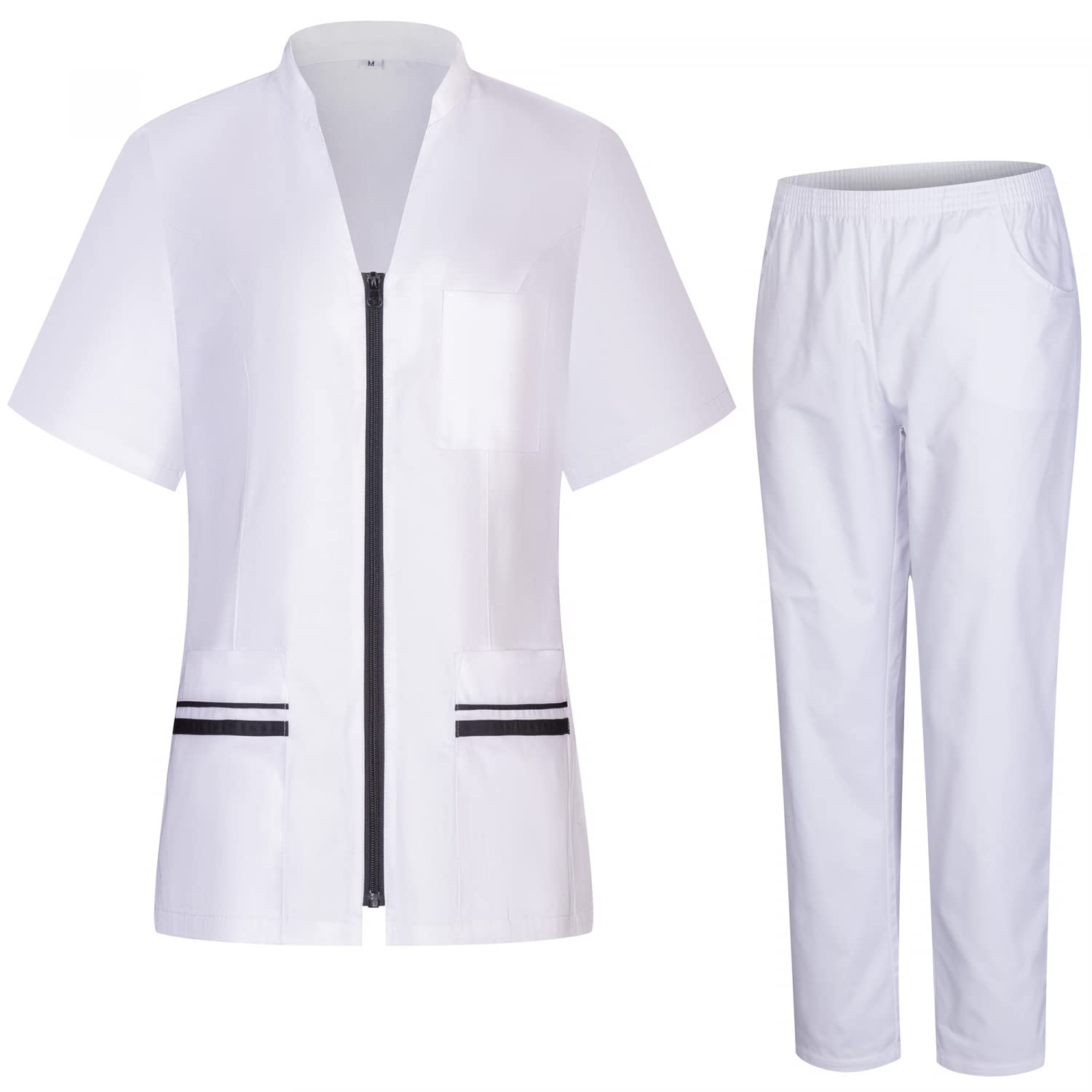 MISEMIYA - Einheitliches Unisex-Peeling-Set – Medizinische Uniform mit Oberteil und Hose – 712-8312