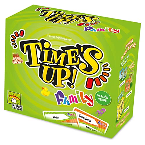 Repos Production | Time's Up! Family Verde | Juego para Familias y Niños de Mímica y Palabras Tabú | A Partir de 8...