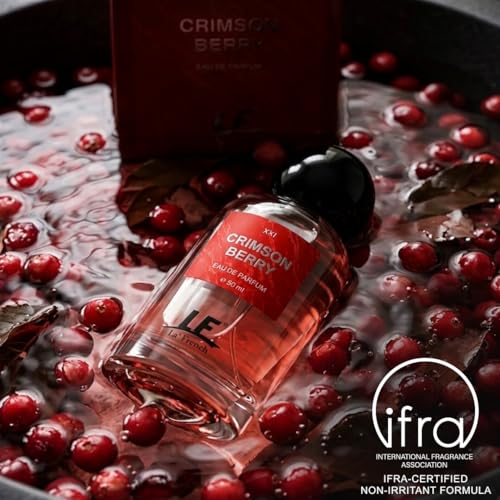 Image of La French Crimson Berry Unisex Perfume 50ml | Strawberry, Jasmine & Amber Notes | Long Lasting Fruity Fragrance | Fresh Modern Scent for Men & Women | Premium Everyday Wear