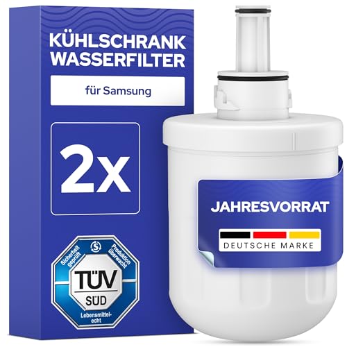 MILUX Lot de 2 filtres à eau de rechange pour réfrigérateur Samsung DA29-00003F, DA29-00003G, Aqua Pure Plus, DA29-00003A/B, DA97-06317A, RFC1100A
