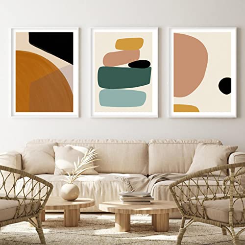 Mur Vide Salon ? Découvrez la Toile Géométrique KEBIA 40x60cm Sans Cadre