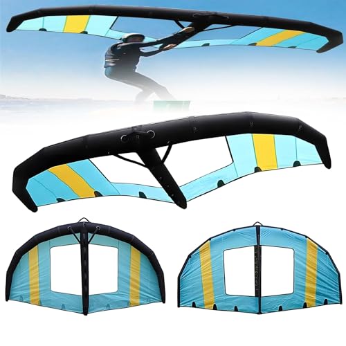 LMYYDES Tabla de ala Inflable de Aluminio, ala de Surf Inflable portátil, Cometa de Aluminio Inflable para Kitesurf, para Adultos, Principiantes, Juegos acuáticos, Deportes al Aire Libre 6m³