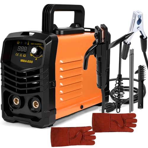 Image of Portable 200A Stick Welding Machine (110V) - Clearance! Includes 25 Rods, IGBT Inverter Tech, Hot Start & Anti-Stick, Synergic Control for DIY Projects and Home Fixes- Only $39.99