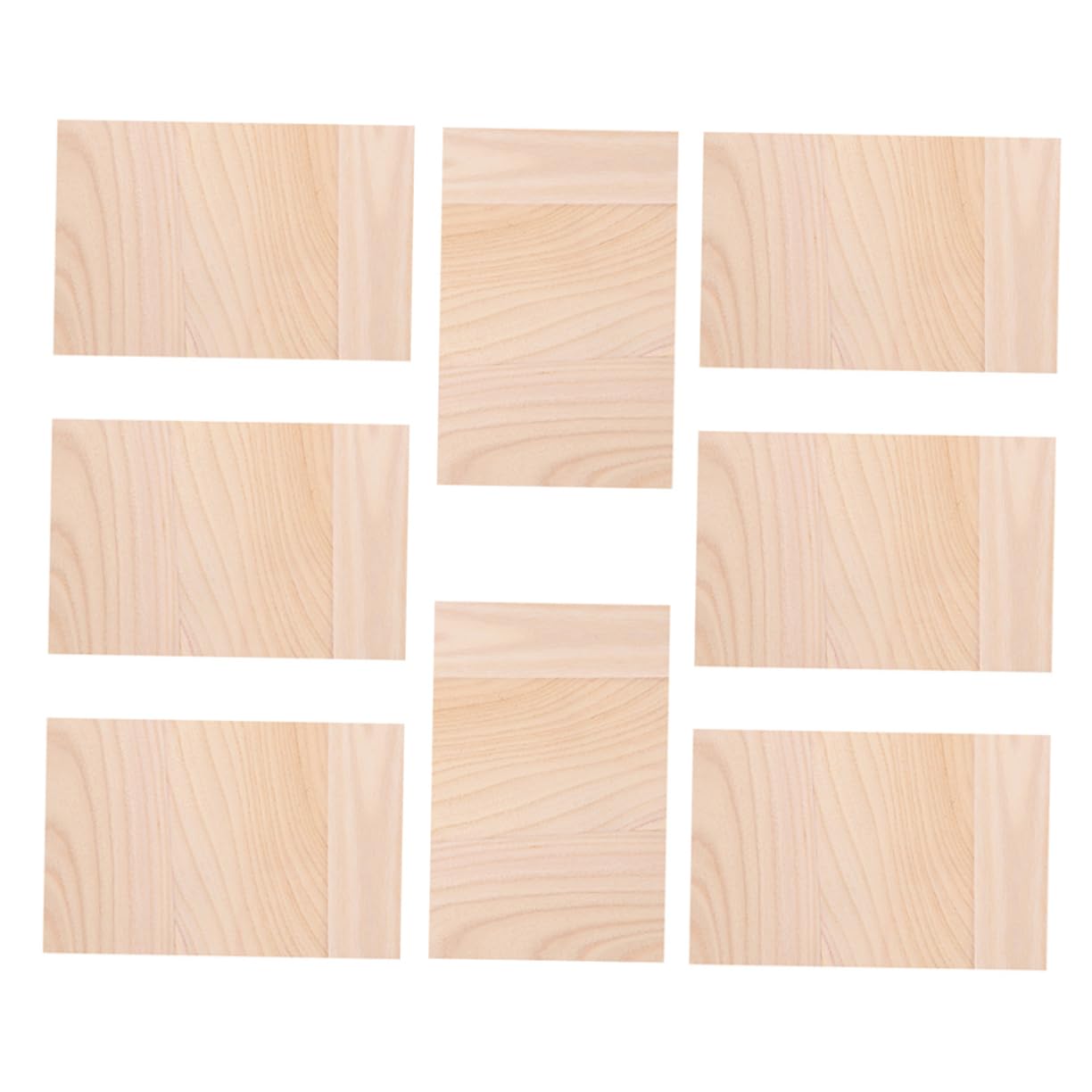 Gogogmee Taekwondo Training Equipment 8pcs Wooden Breaking Boards Karate Kicking Pads Safe Sparring Gear for Children Adults