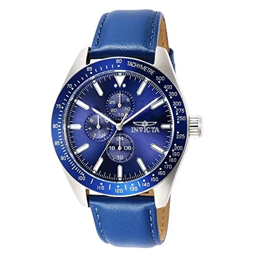 Invicta Reloj analógico para Hombre. de Cuarzo con Correa en Cuero 38975