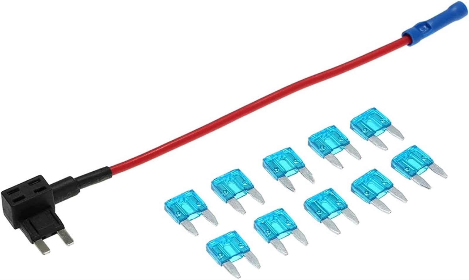 10 Uds 12V coche Add-a-Circuit Fusible TAP adaptador Mini cuchilla portafusibles ATM APM circuito seguro