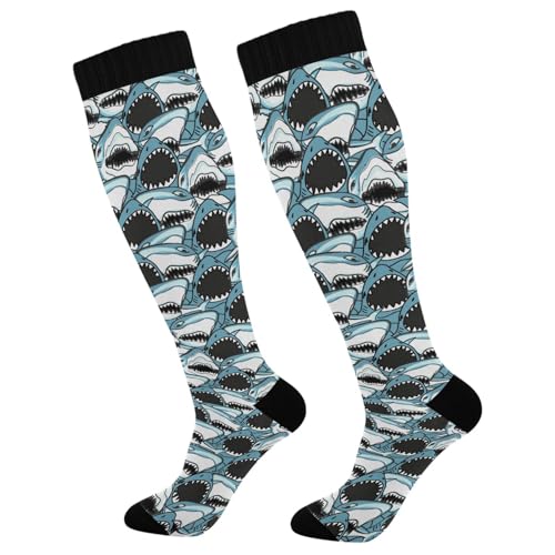 Image of Compression Socks for Women & Men, Knee High Socks for Circulation Medical Running Athletic Nurse Travel