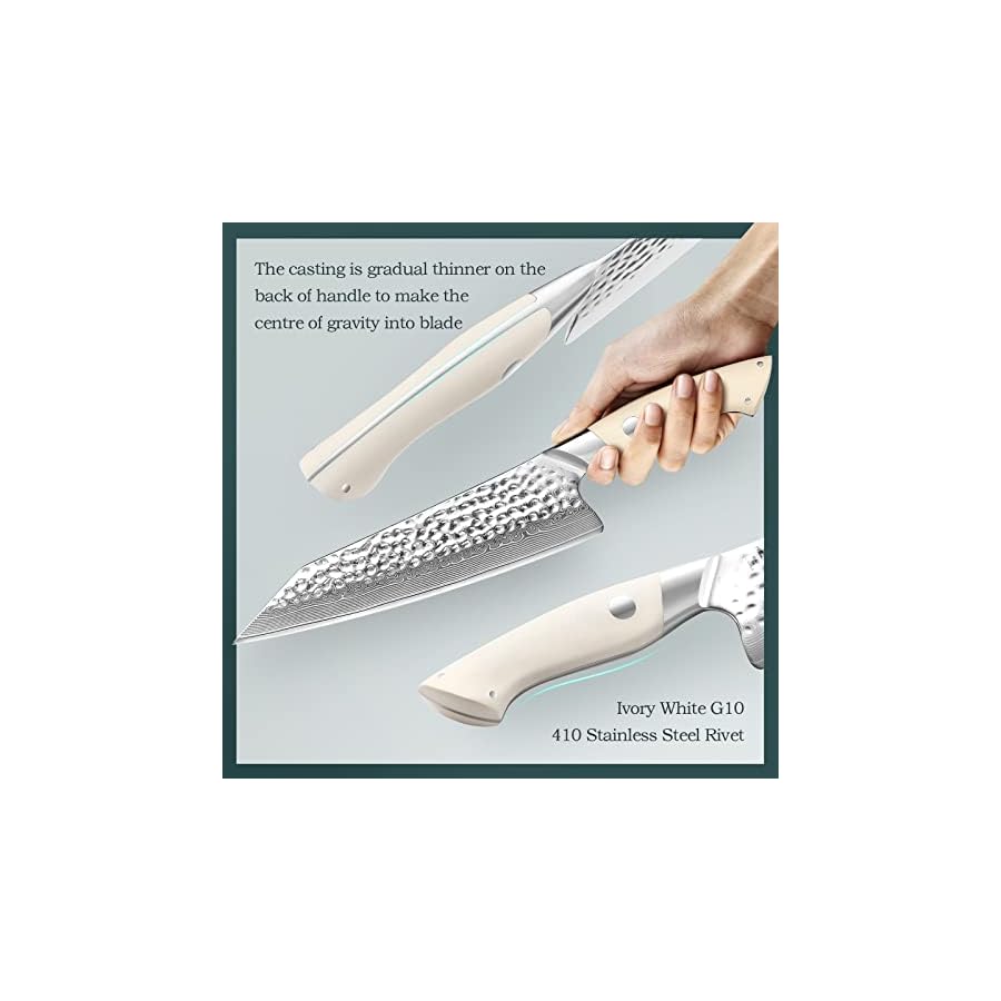 HEZHEN-Damascus-Steel-Kitchen-Knife-Set-5PCS-67-Layers-Damascus-Chef-Knife-Universal-Peeling-Knife-Paring-Bread-Knife-Ivory-White-G10-Handle-Cooking-Tools HEZHEN Damascus Steel Kitchen Knife Set 5PCS, 67 Layers Damascus Chef Knife Universal Peeling Knife Paring Bread Knife, Ivory White G10 Handle Cooking Tools