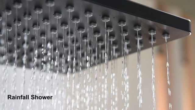 SUNZOE Shower Faucet Set Matte Black Rough-in Anti-Scald Pressure