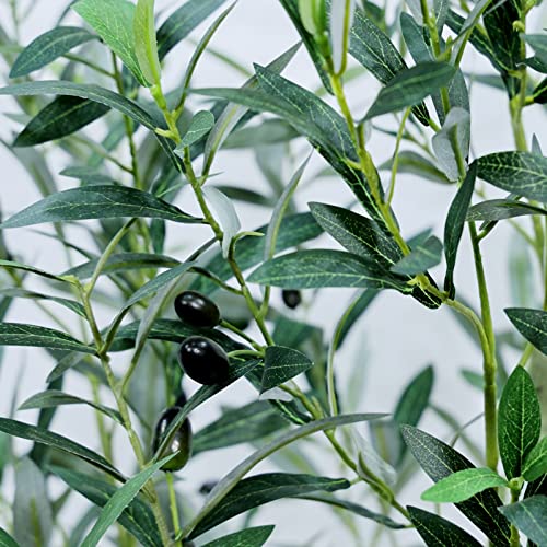 Anting Artificial Olive Tree 6Ft Faux Olive Branches And Fruits With Pot For Home Decor Indoor Gift #TOP1