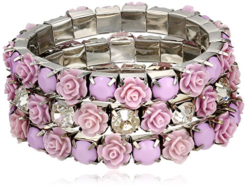Amazon Collection Set of 3 Colored Rosette Stretch Bracelets