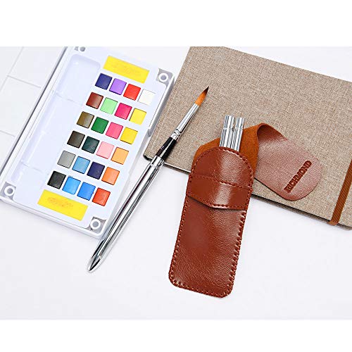 Set di pennelli da viaggio per artisti, design