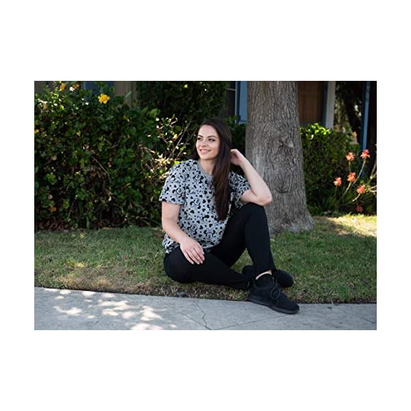 Disney-Womens-Plus-Size-T-Shirt-Minnie-Mouse-Print Disney Womens Plus Size T-Shirt Minnie Mouse All Over Print (Heather Grey, 3X)