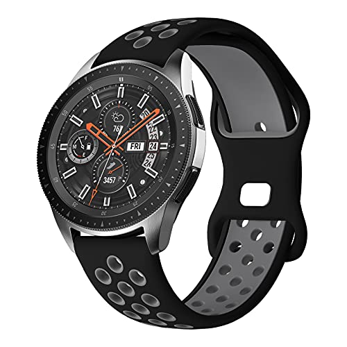 Syxinn Compatible con Samsung Galaxy Watch 46mm Correa Gear S3 Frontier Classic Correas 22mm Pulsera Silicona Deportiva Banda para Galaxy Watch 3 45mm/Huawei Watch GT 3/GT 2 46mm/2 Pro/GT 2e