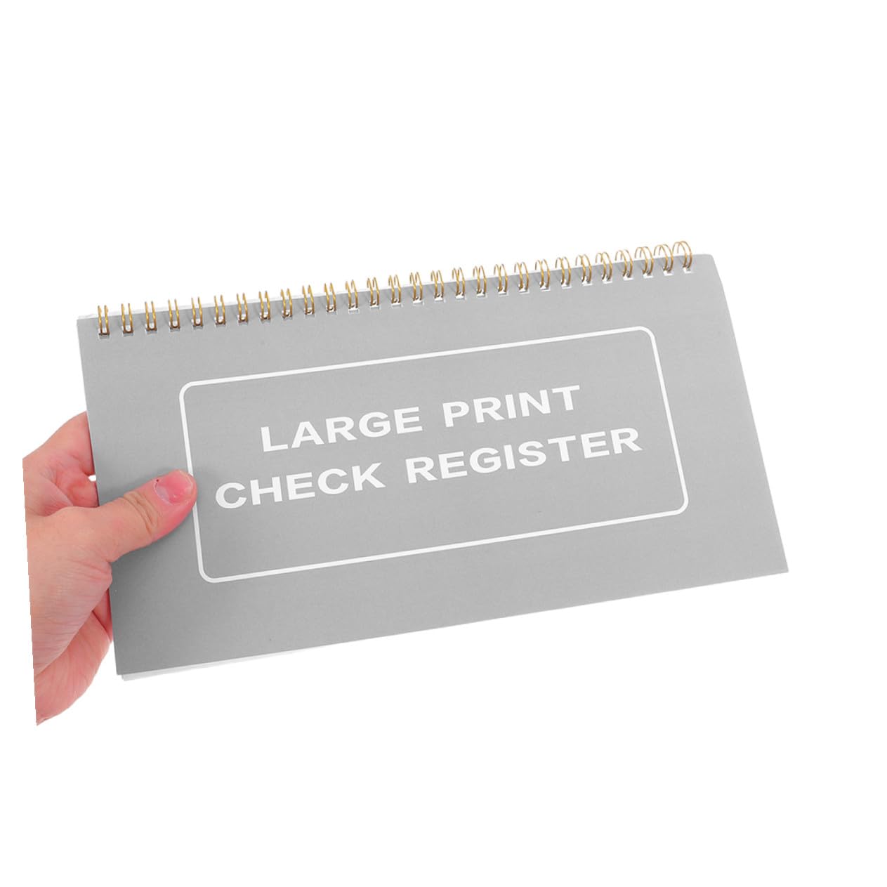 Zerodeko 4pièces Registre De Chèques Gros Caractères Registre De Chèques Grand Format Portable Pour Bureau Maison