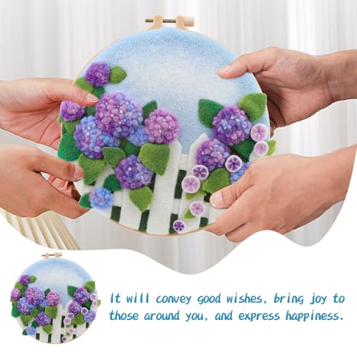 kgxulr Needle Felting Kit, Felt Painting Kit for Beginners, Felt Painting Set with Felting Needles,Needle Felting Pad, Felting Wool, Decorative Frame,DIY Instructions,Used for Home Decoration by kgxulr - Image 6