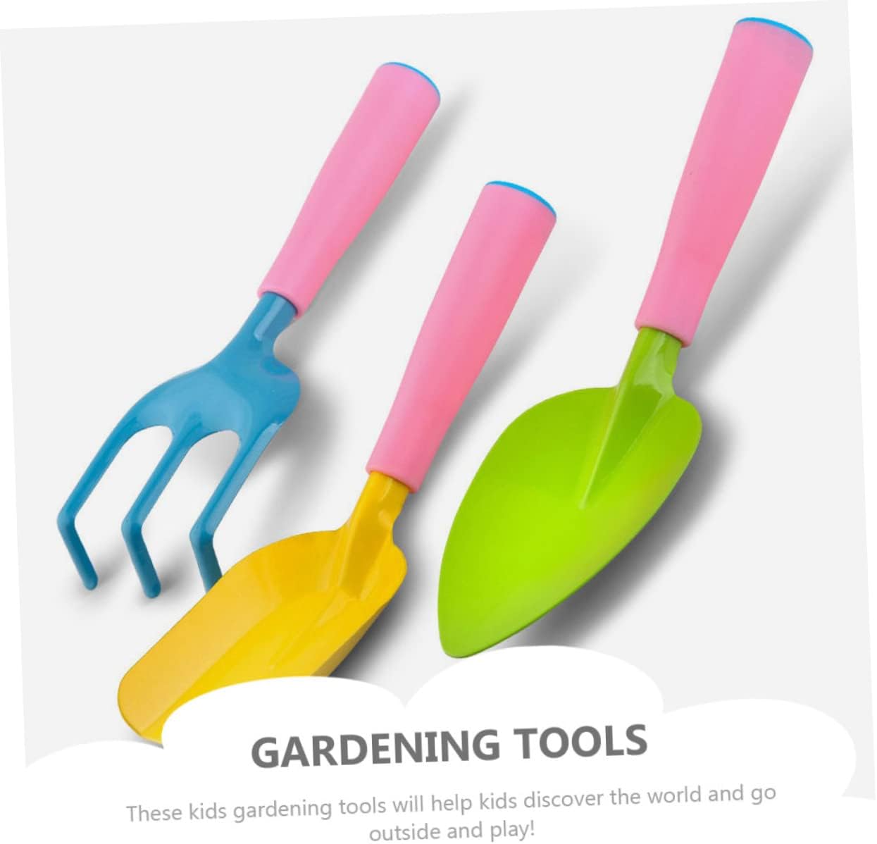 KOMBIUDA 1Set Mini Gardening Tools for Outdoor Gardening Kit with Shovel Rake for Boys Fun Planting Accessories Bright Colors for Engaging Play