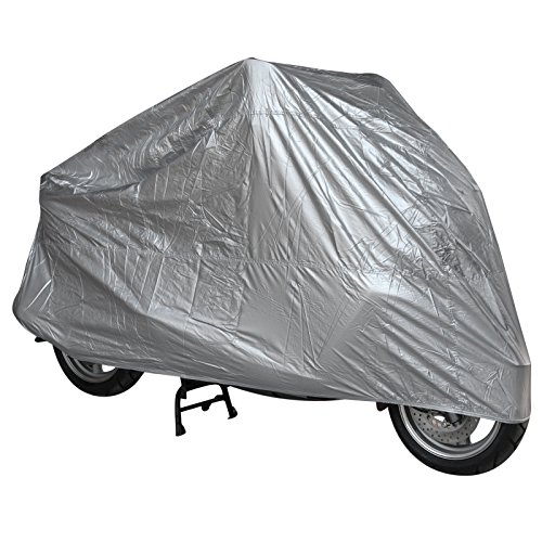 Telo Copri Moto Scooter Naked Customo Impermeabile PVC Universale Argento S
