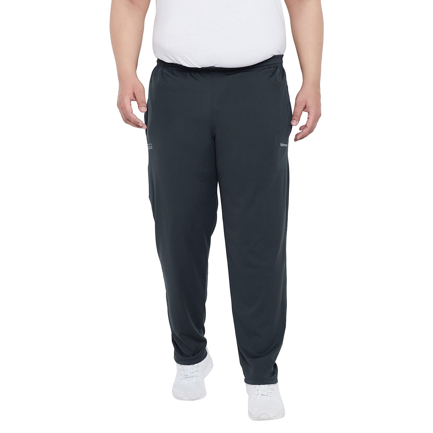 Bigbanana Plus Size Men's Solid Trackpant