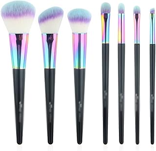 7PCS Rainbow Makeup Brushes Set Professional ...
