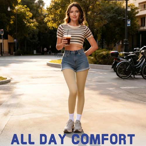 Image of beister Medical Compression Pantyhose Women & Men,20-30mmHg Open Toe Thigh High Compression Tights Graduated Support