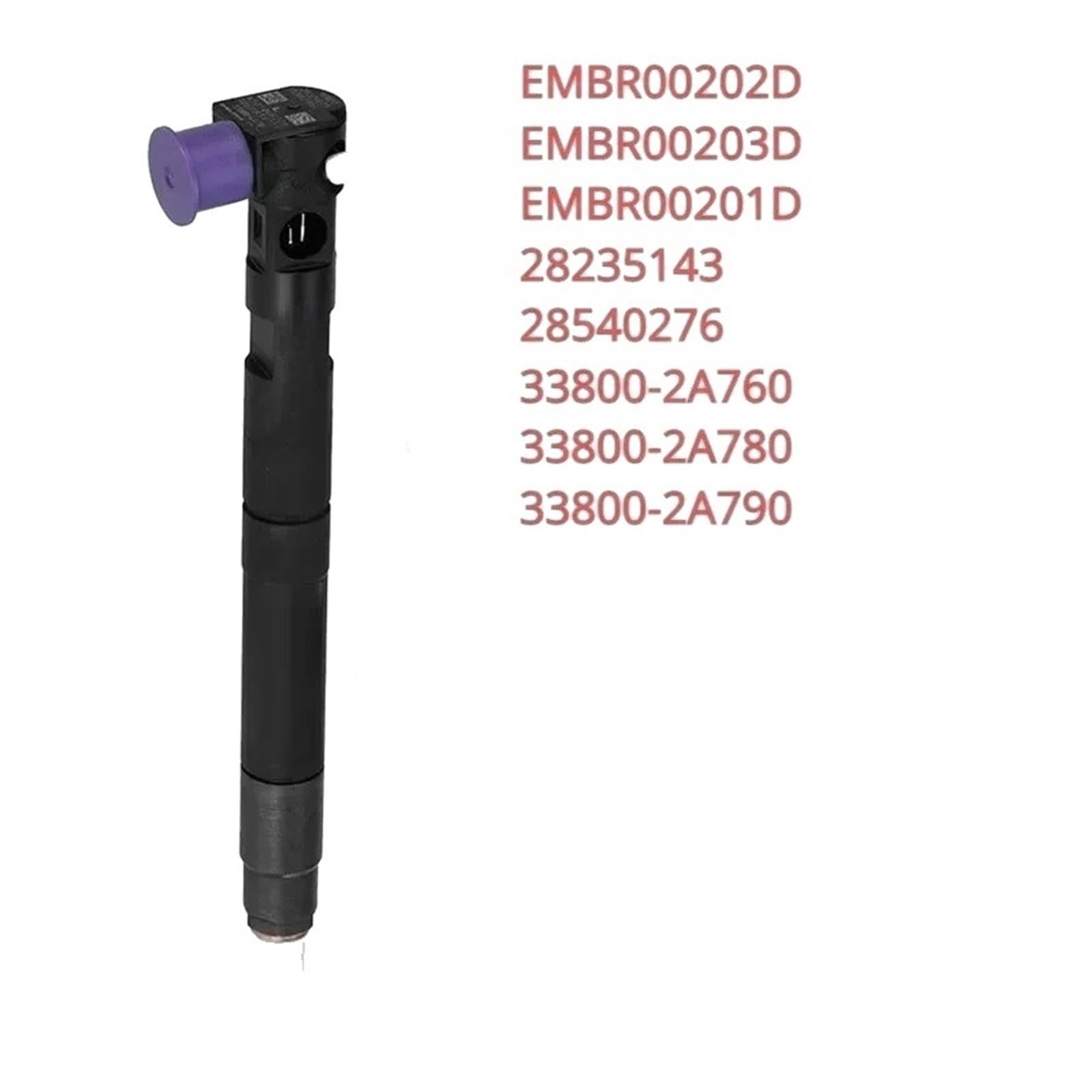 Inyector de combustible diésel EMBR00203D 338002A760 338002A780 compatible con Hyundai I20 I30 Ix20 KIA Ceed Rio Venga 1.4 CRDi