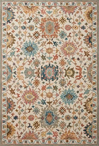 Image of Hand Tufted Premium Rug Premium Wool Carpet for Living Room Bedroom and Hall Size 8x10 Feet Color Multi