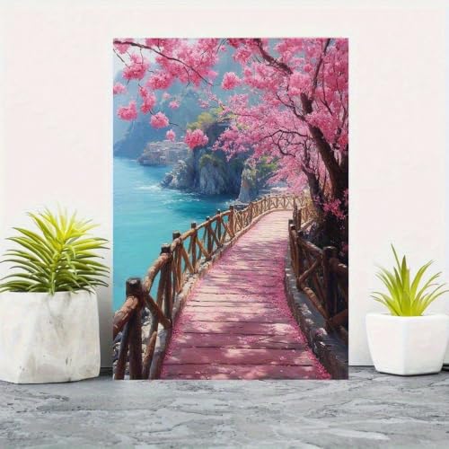 Tableau sur toile de haute qualité paysage marin rose - 4