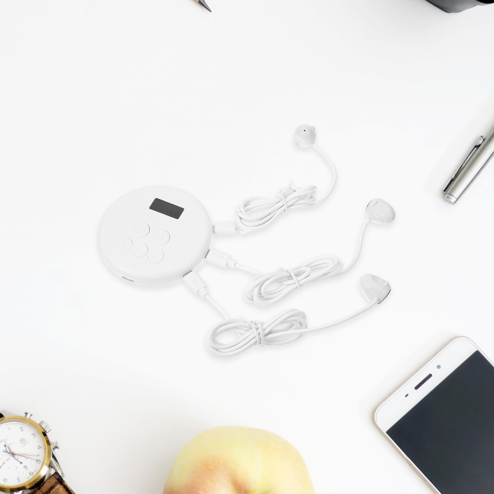 DOITOOL Cliccatore Schermo Automatico per Telefono Touch USB | Abs Bianco, Funzionamento Silenzioso, per Lunghe Dirette e Maratone di Gioco