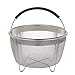 Aozita Steamer Basket for Instant Pot Accessories 3 Qt Only- Stainless Steel Steam Insert with Premium Handle for 3 Quart Pressure Cookers - Vegetables, Eggs, Meats, etc