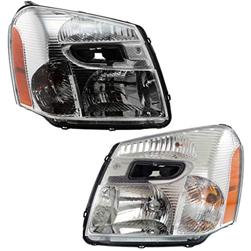 For Chevy Equinox Headlight Assembly 2005 06 07 08 2009 Pair Driver and Passenger Side DOT Certified | GM2502254 | GM2503254 | 15888058