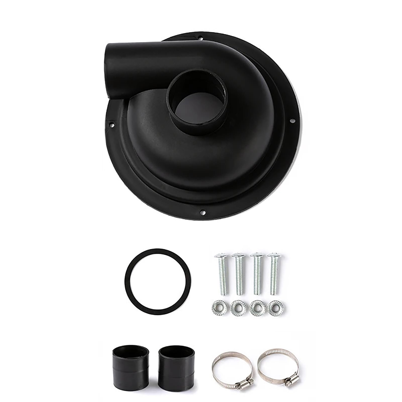 Buxuaaaa Black Vacuum Separator Separator Lid With Elbow Woodworking Easy Install Covers Collector Woodwork Household Vacuum Component