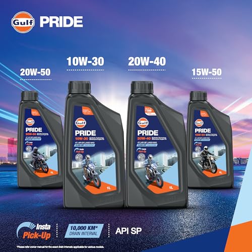 Image of Gulf Pride 4T Ultra Plus 15W50 2 Wheeler Bike High Performance Synthetic Technology Engine Oil [2.5 L]