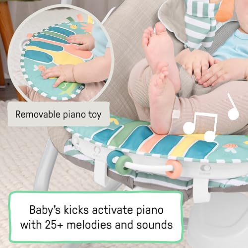 Ingenuity Grow with Me SimpleComfort Piano Playtimen Baby Swing & Rocker - image 3