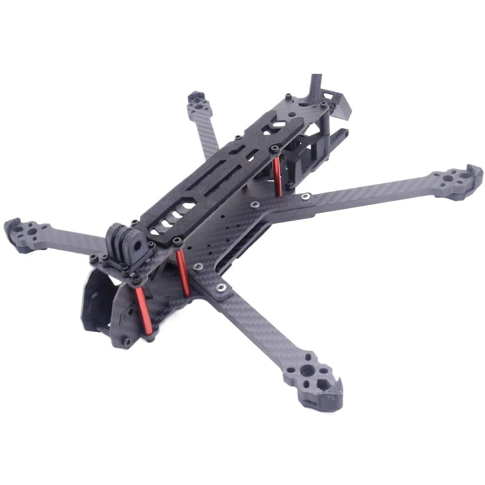 Zestaw ramek Taurus DC kompatybilny z dronem wyścigowym FPV Freestyle z częściami drukowanymi i ramą quadcoptera z włókna węglowego, kompatybilny z jednostką powietrzną O3 (25 cm)