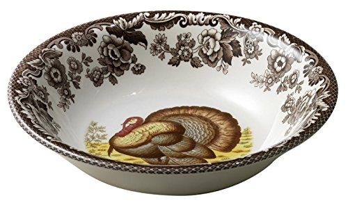 Spode Woodland Turkey 8' Ascot Cereal Bowl