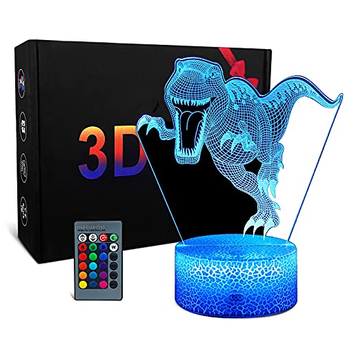 Luz nocturna con diseño de dinosaurio en 3D Cover