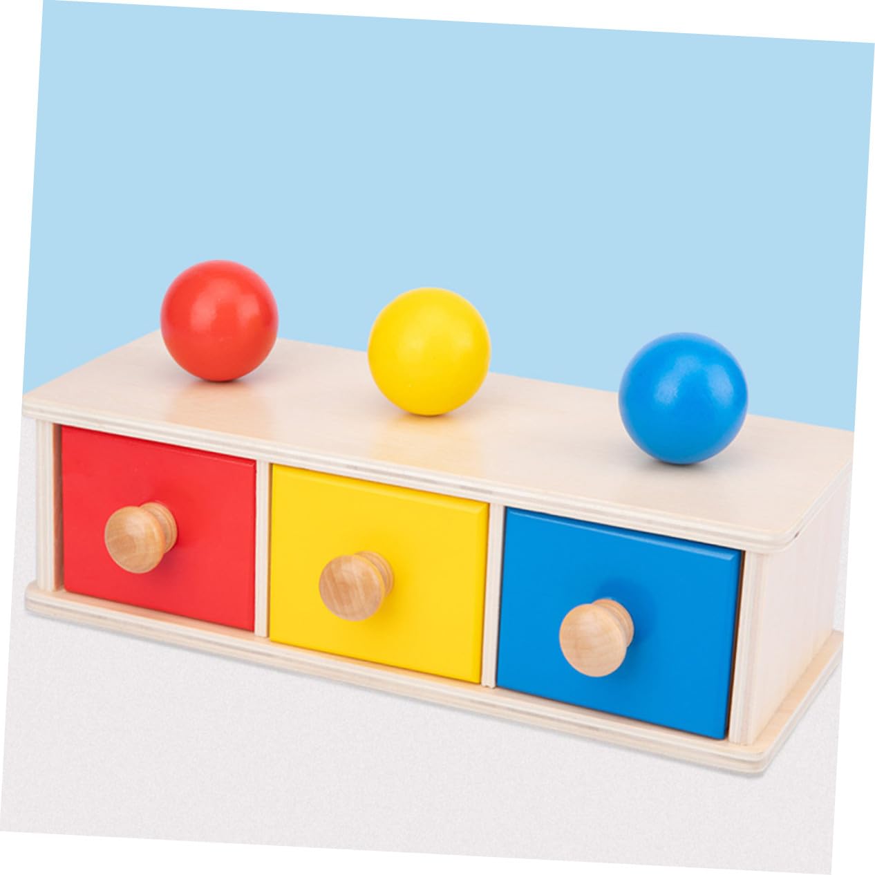 GALPADA Round-Ball Drawer 1 Pz per Ragazzo Ragazza per Didattica Precoce | Gioco Educativo 0-3 Anni, Tre Colori, Attività Genitore-figlio, Giocattolo per Bambin