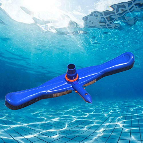 dgyl88 Vacuum Head 19 Inch Powerful Sewage Suction Flexible With Brush Ground Tool Professional Swimming Pool Wheeled Pond Replaceable Cleaner Home