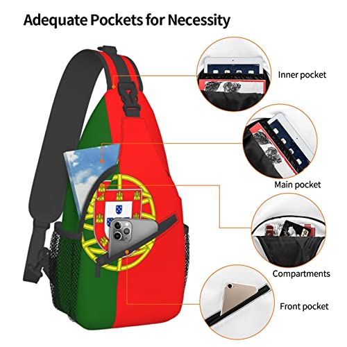 Mochila bandolera Portugal unisex para uso diario miniatura 5