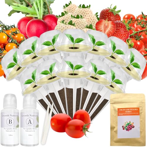 Red Strawberry and Pineberry Seed Pod Kit for AeroGarden, idoo,