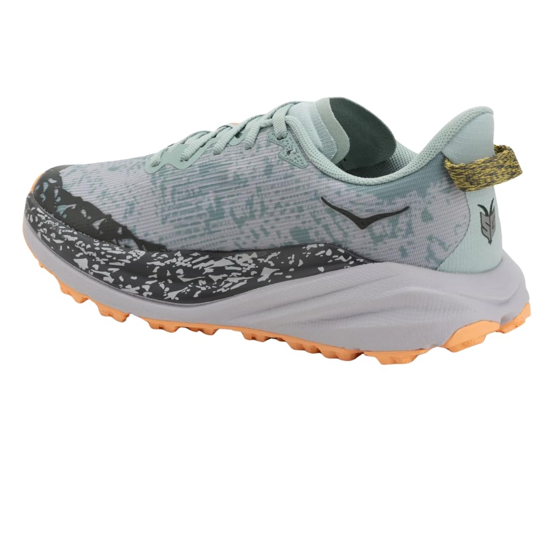 HOKA Speedgoat 6 GTX Chaussures de Trail Running Femme, Gore-Tex®, Semelle Vibram®, Jade/Gris cendré