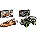 LEGO Technic Hovercraft Di Salvataggio, Aereo, Kit Di Costruzione 2 In 1 & Technic Monster Jam Grave Digger E Buggy Fuoristrada Con Motore Pull-Back, Giocattoli 2 In 1 Da Costruzione, 42118