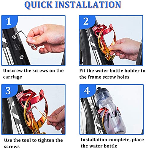 Soporte de botella para bicicleta de color degradado hecho de plástico PC resistente 4