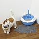 Hunde Vorleger Matte Pad,KINGCOO Katzentoilette Matratze Haustier-Tischset Platzmatte Tischmatte für Hunde Katzen,30X40CM Kleine Elastische PVC Pfote Desig (Grau)